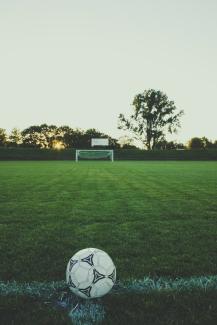 white and black soccer ball by Markus Spiske courtesy of Unsplash.